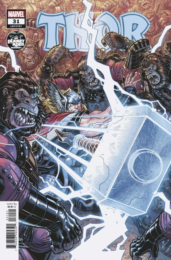 THOR (2020 SERIES) #31: Nick Bradshaw Planet of the Apes cover E