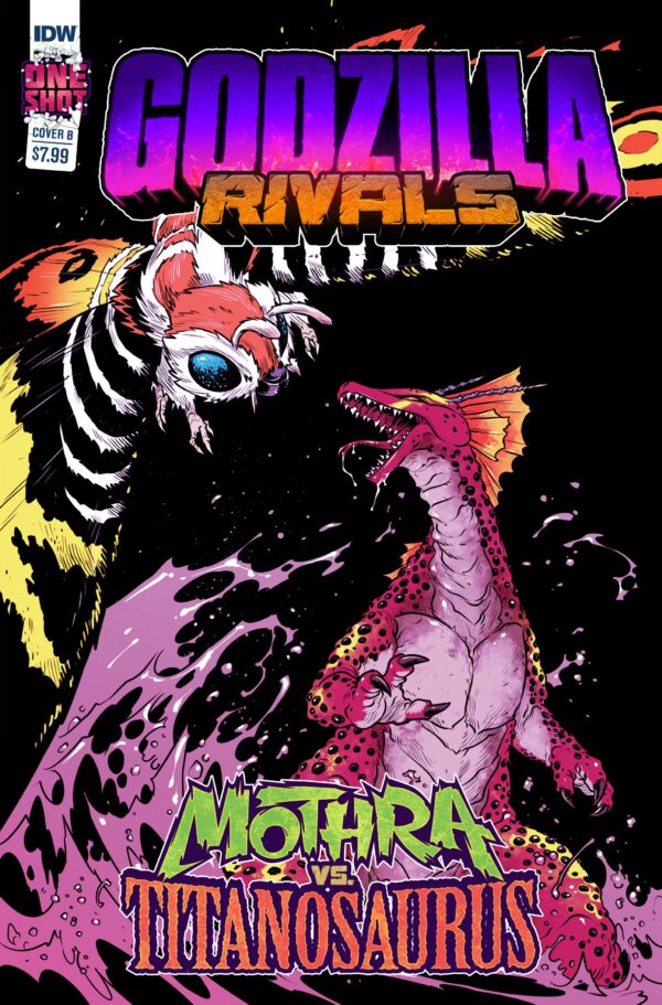 GODZILLA RIVALS #8: Mothra VS. Titanosaurus (Sophie Campbell cover B)