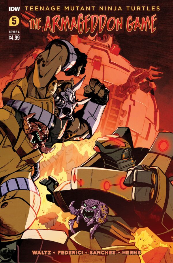 TEENAGE MUTANT NINJA TURTLES: ARMAGEDDON GAME #5: Vincenzo Federici cover A