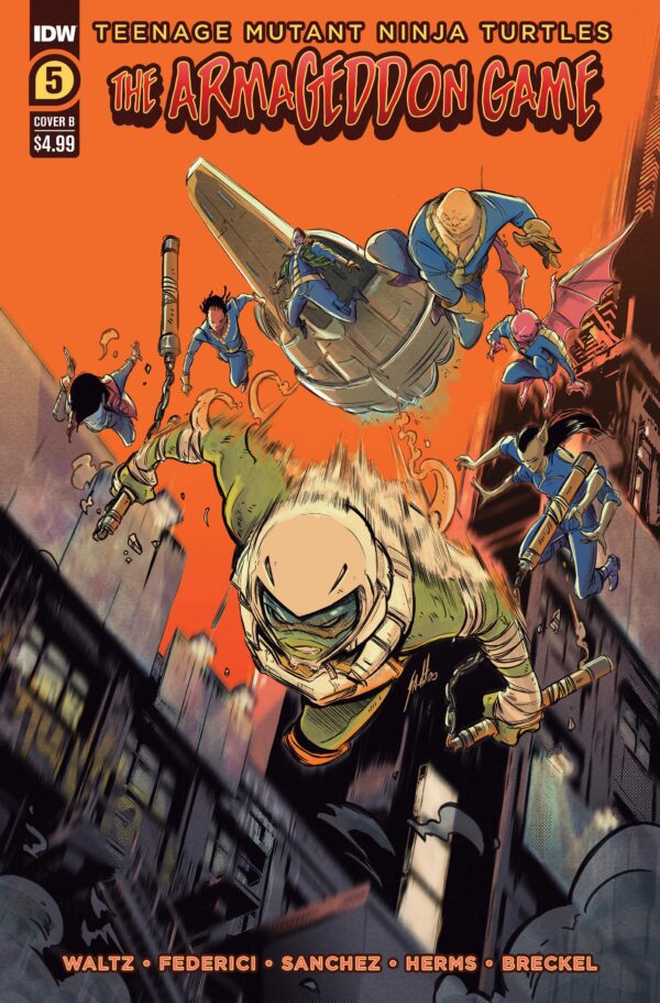 TEENAGE MUTANT NINJA TURTLES: ARMAGEDDON GAME #5: cover B