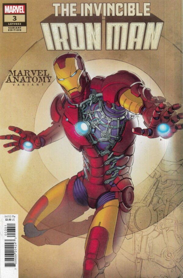 INVINCIBLE IRON MAN (2023 SERIES) #3: Lobe Marvel Anatomy cover E