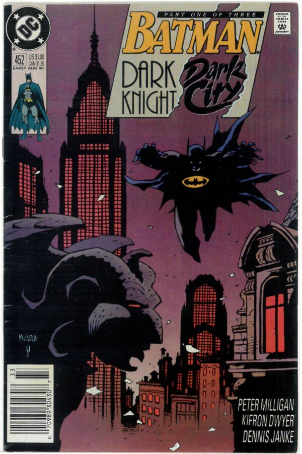 BATMAN (1939-2011 SERIES) #452: 1st mention Barbatos (Dark Multiverse): Mike Mignola: FN/VF