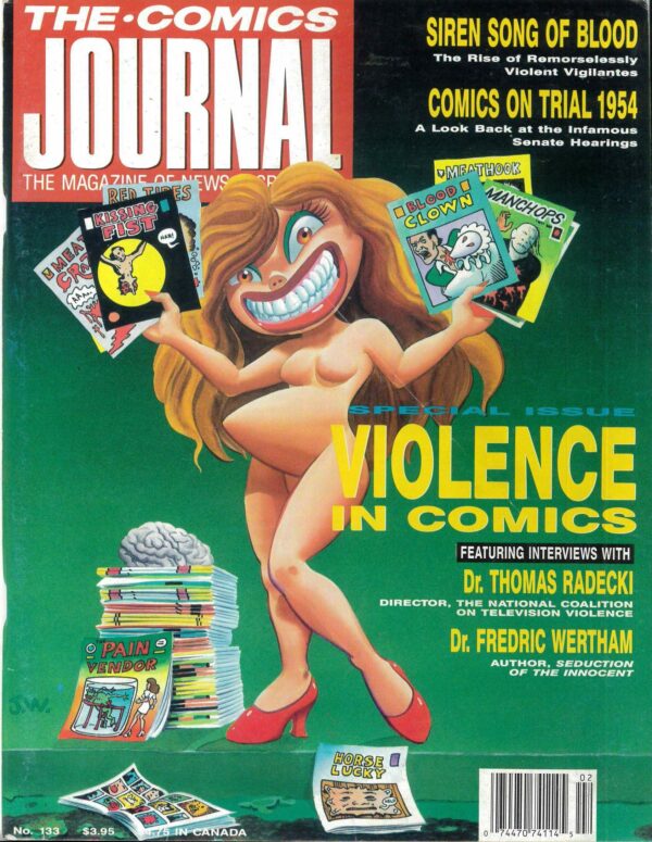COMICS JOURNAL #133: Violence in Comics