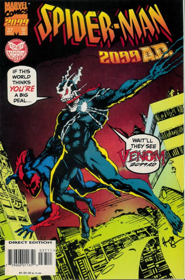 SPIDER-MAN 2099 (1992-1996 SERIES) #37: Howard Chaykin Homage cover A (Venom 2099)