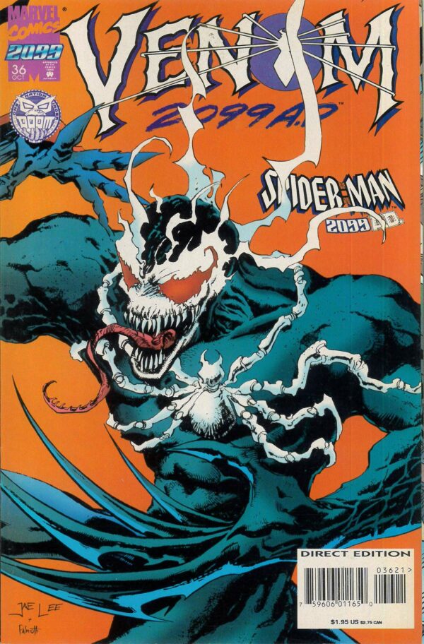 SPIDER-MAN 2099 (1992-1996 SERIES) #36: Jae Lee connecting cover B (Venom 2099)