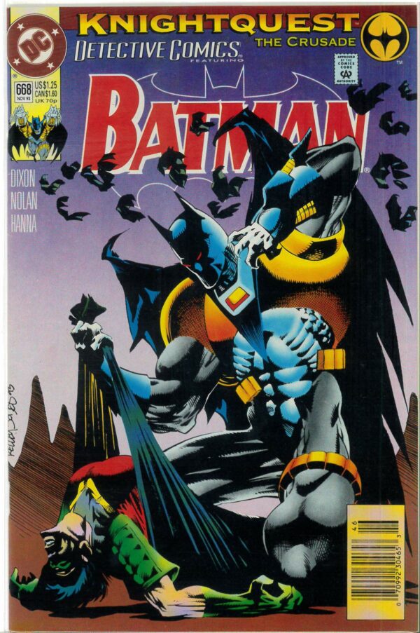 DETECTIVE COMICS (1935- SERIES) #668: Newsstand: Knightquest: Batman (Jean Paul Valley): VF/NM