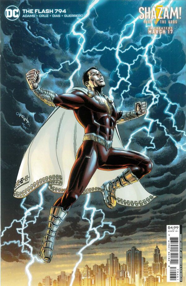 FLASH (1959-1985,2020- SERIES) #794: Jerry Ordway Shazam Fury of the Gods movie cover F
