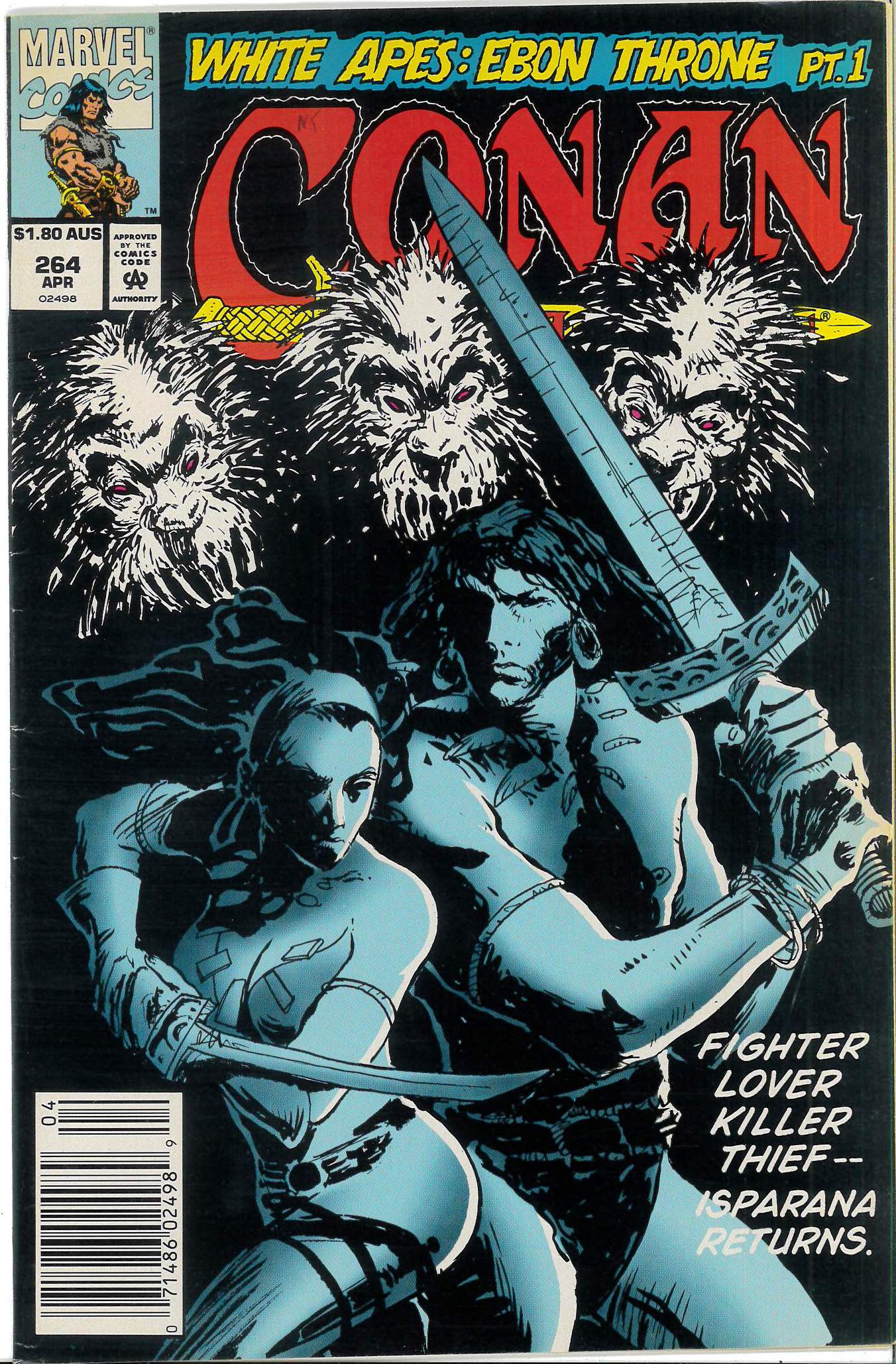 CONAN (1970-1993 SERIES: AUSTRALIAN PRICE VARIANT) #264: VF/NM CONAN (1970-1993 SERIES: AUSTRALIAN PRICE VARIANT) #264: VF/NM