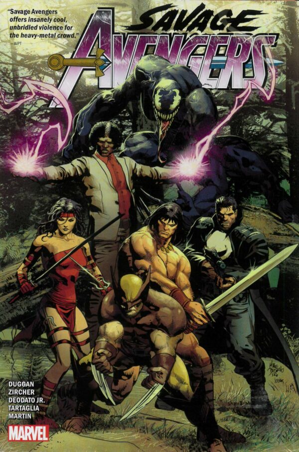 SAVAGE AVENGERS BY GERRY DUGGAN OMNIBUS (HC) #0: Mike Deodato Jr. Direct Market cover