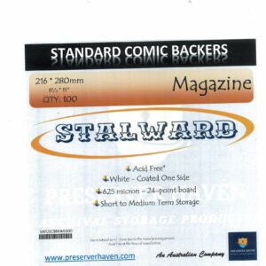 STALWARD BACKING BOARDS #5: Magazine size (100pk) (216 x 280mm / 8.5 x 11 inch)