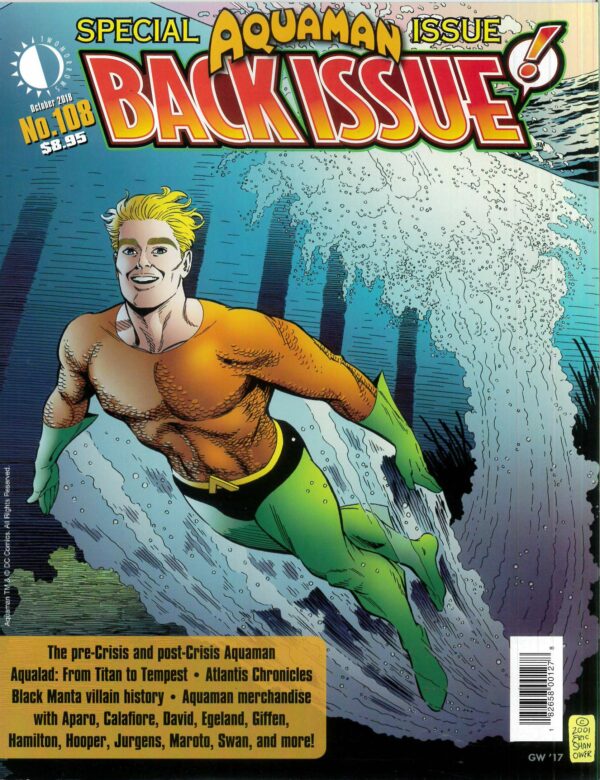 BACK ISSUE MAGAZINE #108: Aquaman