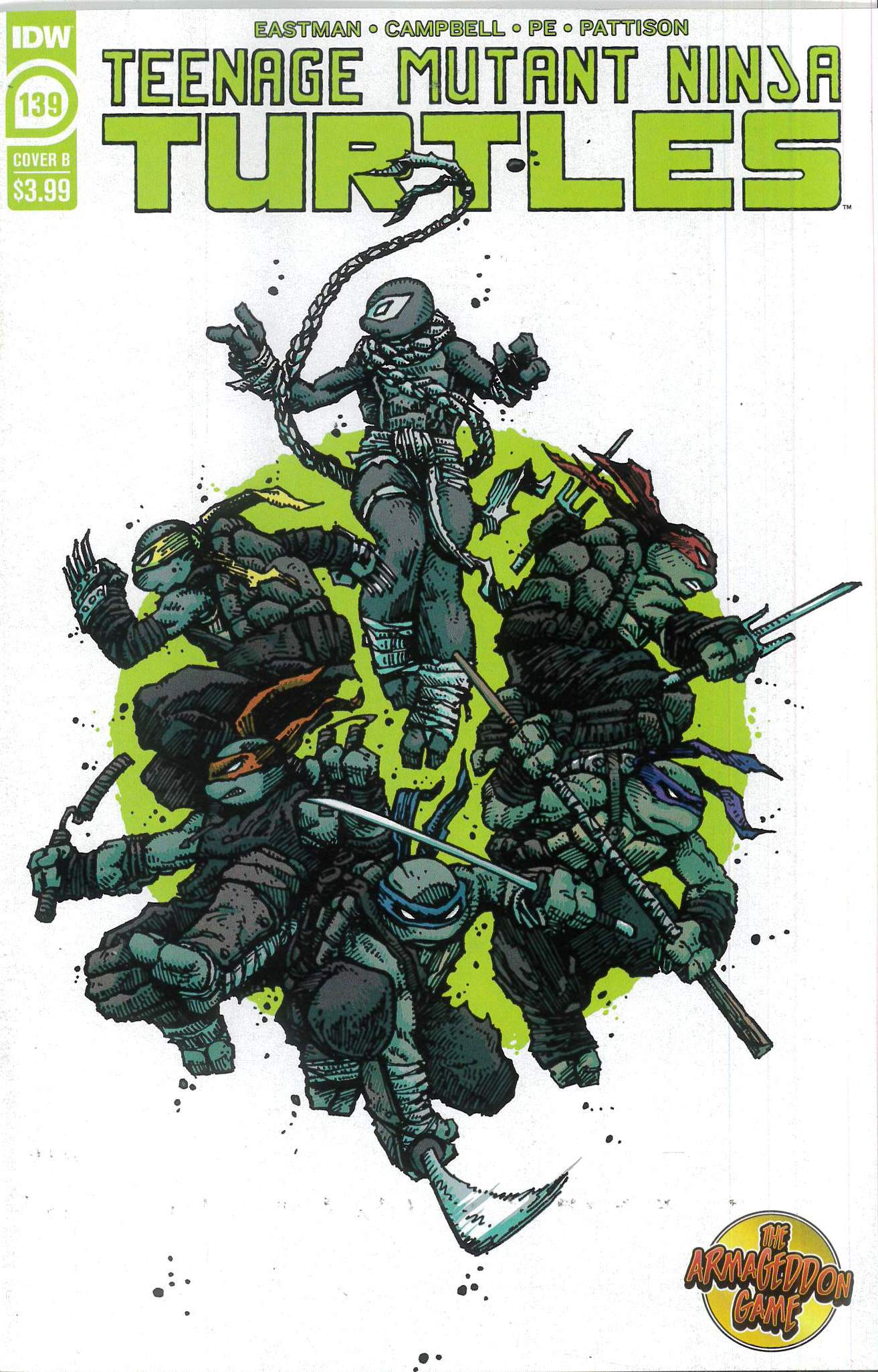 TEENAGE MUTANT NINJA TURTLES (2011-2024: VARIANT) #139: Kevin Eastman cover B TEENAGE MUTANT NINJA TURTLES (2011-2024: VARIANT) #139: Kevin Eastman cover B