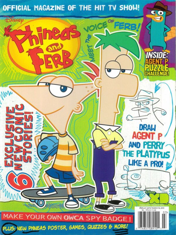 DISNEY PHINEAS AND FERB MAGAZINE #15