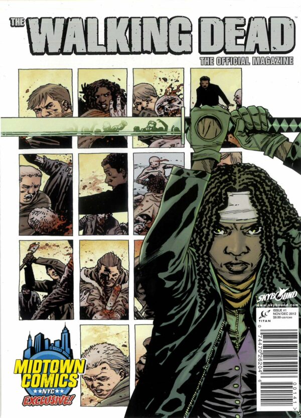 WALKING DEAD MAGAZINE #6001: #1 Michonne Midtown exclusive cover