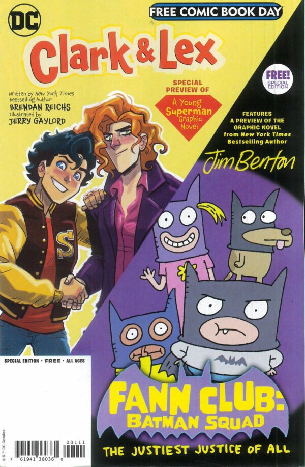 FCBD 2023 #47: DC COMICS: Clark & Lex/Funn Club: Batman Squad flipbook