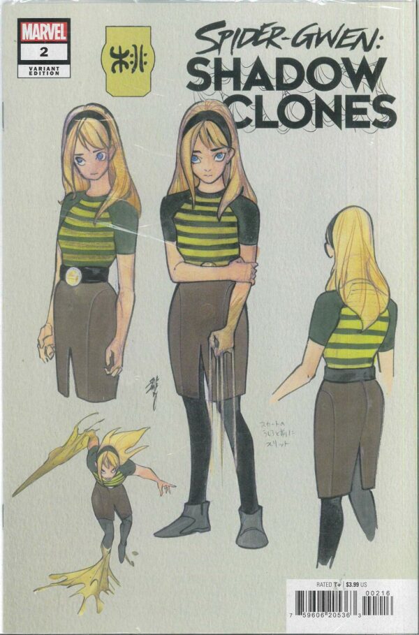 SPIDER-GWEN: SHADOW CLONES #2: Peach Momoko Design RI cover P