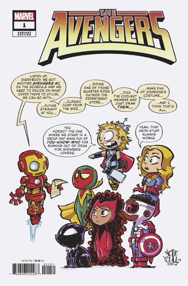 AVENGERS (2023 SERIES) #1: Skottie Young Babies cover E