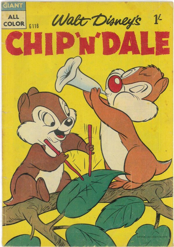WALT DISNEY’S COMICS GIANT (G SERIES) (1951-1978) #116: Chip ‘n’ Dale – GD/VG