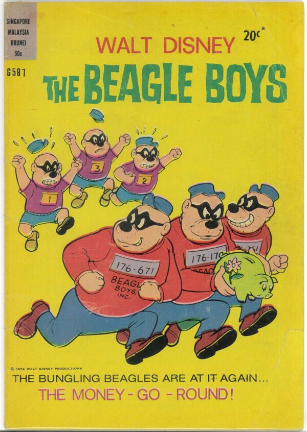 WALT DISNEY’S COMICS GIANT (G SERIES) (1951-1978) #587: Beagle Boys – GD/VG