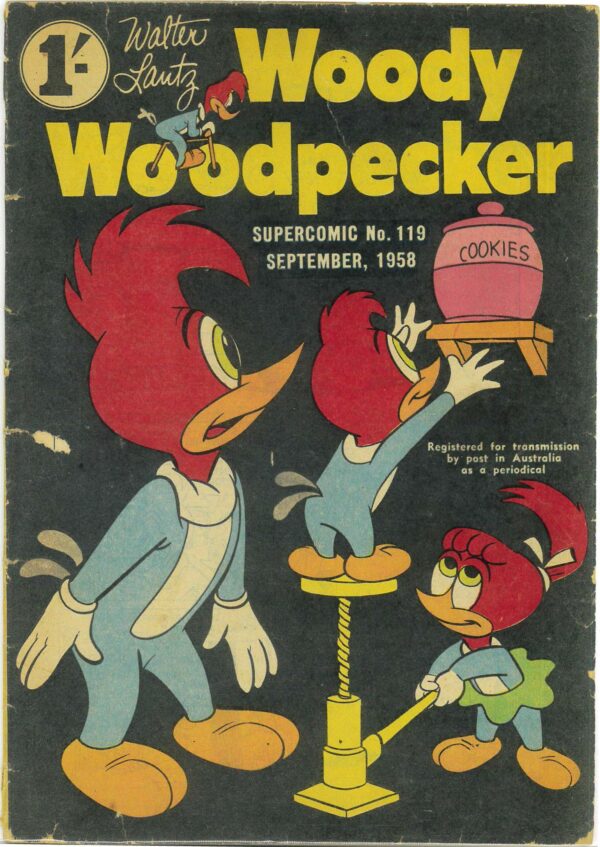 SUPERCOMIC SERIES (1948-1957 SERIES) #119: Woody Woodpecker – GD/VG