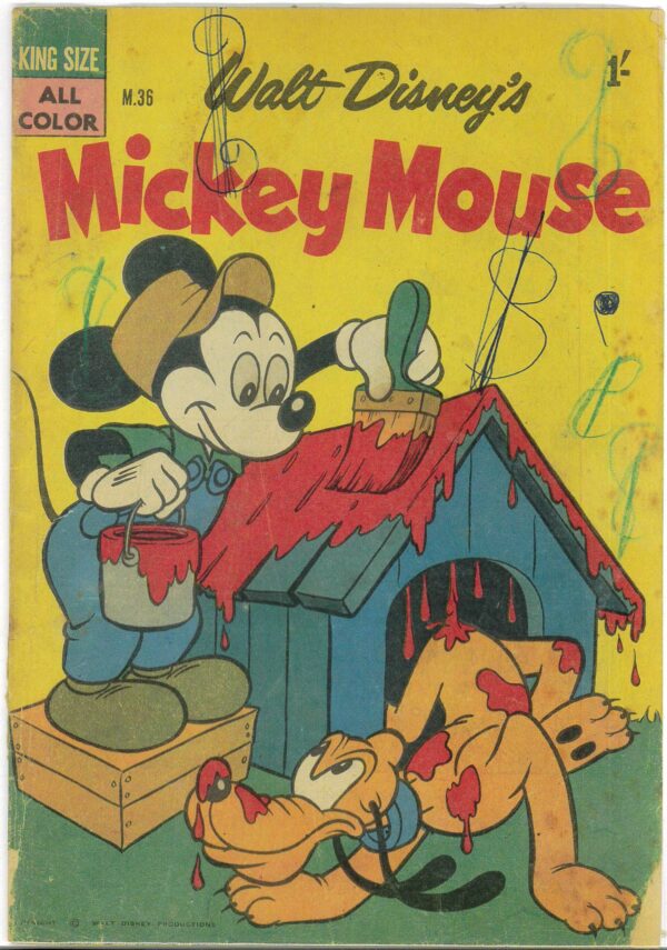 WALT DISNEY’S MICKEY MOUSE (M SERIES) (1956-1978) #36: GD/VG