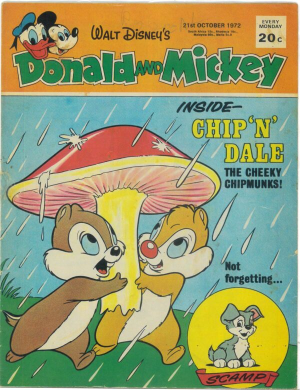 DONALD AND MICKEY MAGAZINE #32: 21st October 1972 Australian edition