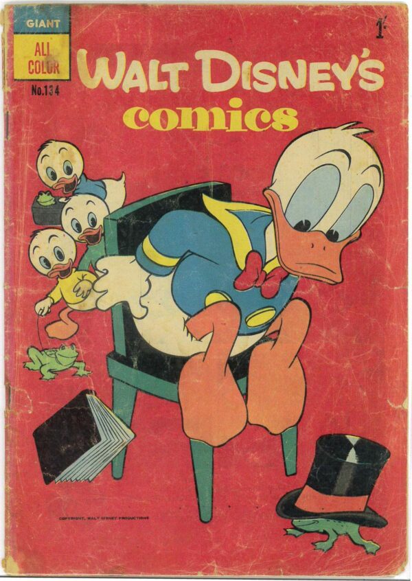 WALT DISNEY’S COMICS (1946-1978 SERIES) #134: Carl Barks – Donald’s Pet Service – GD