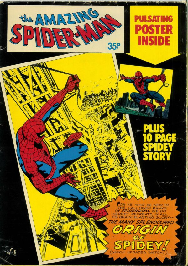 AMAZING SPIDER-MAN POSTER/COMIC: VG/FN (fold out poster and 8 page comic on the back)