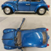 POLISTIL DIE CAST #15: Blue Beetle S15 Volkswagon w/BLK trim, tan int no bumpers VF