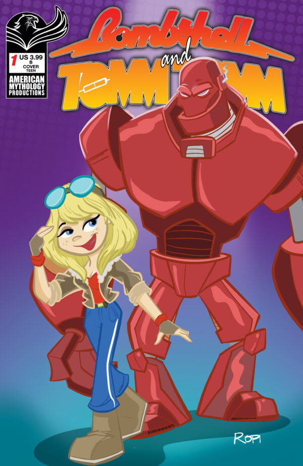 BOMBSHELL AND TOMMTOMM #1: Adrian Ropp Animated cover B