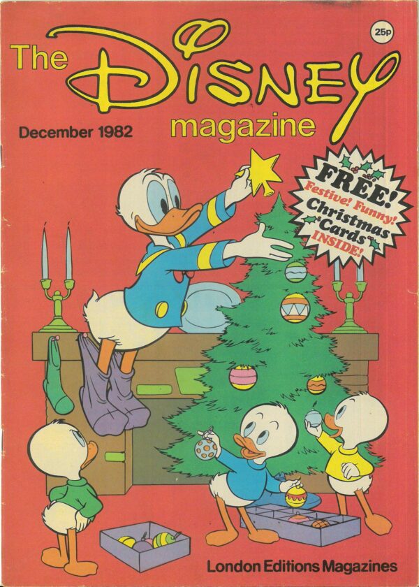 DISNEY MAGAZINE #10: includes insert Christmas Cards – VF/NM – rare