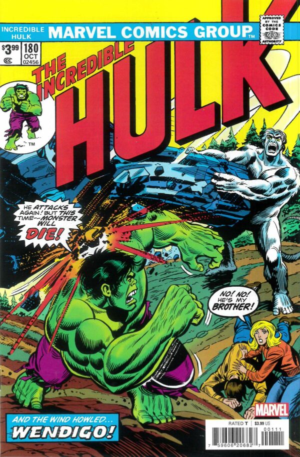 INCREDIBLE HULK (1968-2018 SERIES) #180: 2023 Facsimile edition