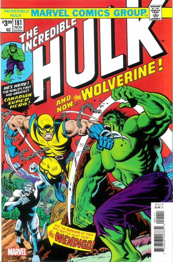 INCREDIBLE HULK (1968-2018 SERIES) #181: 2023 Facsimile edition