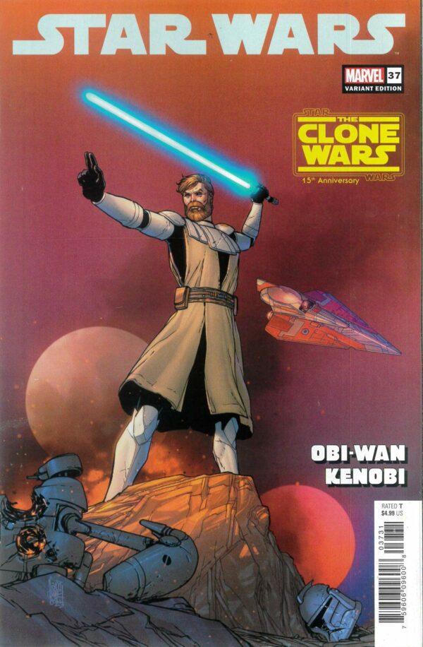 STAR WARS (2019 SERIES) #37: Giuseppe Camuncoli Obi-Wan Clone Wars 15th Anniversary cvr C