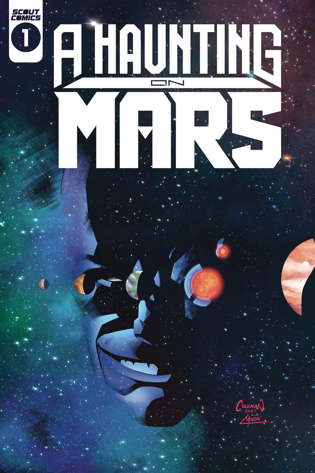 A HAUNTING ON MARS #1: Ruairi Coleman cover B A HAUNTING ON MARS #1: Ruairi Coleman cover B