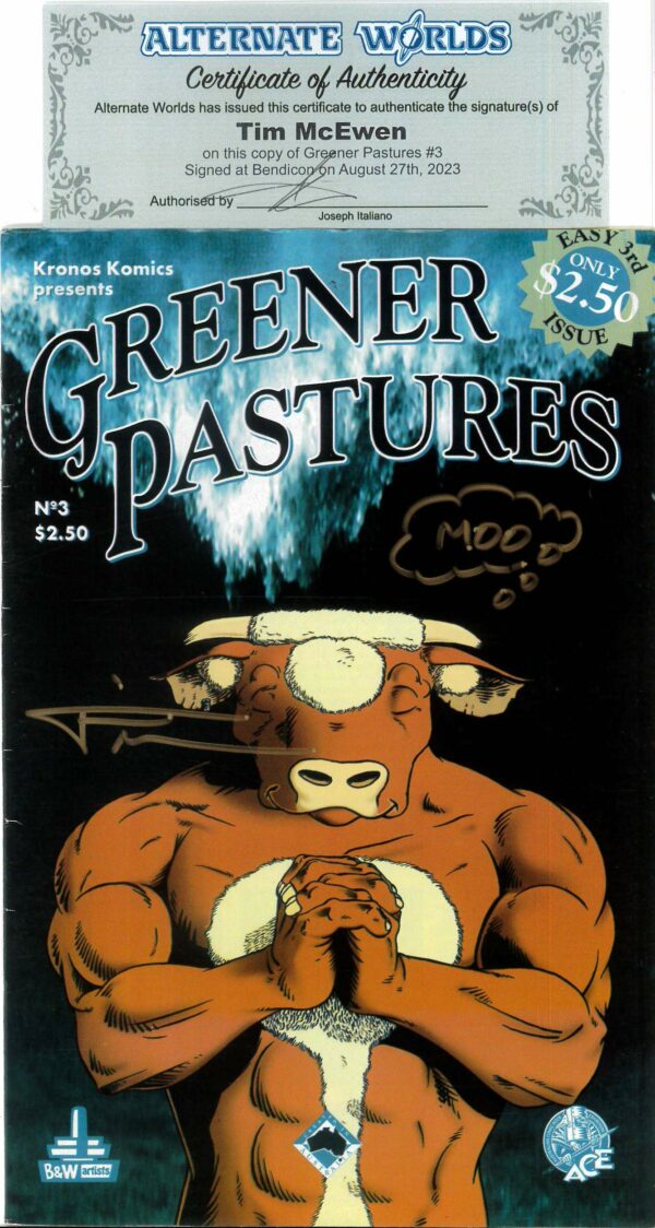 GREENER PASTURES #3: Signed Tim McEwen (COA)