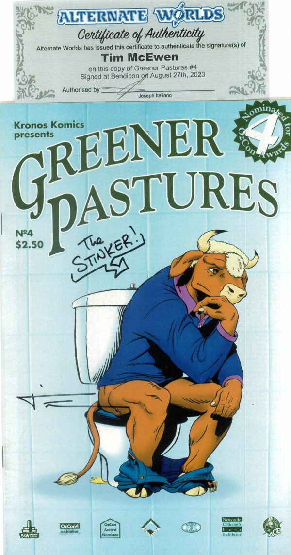 GREENER PASTURES #4: Signed Tim McEwen (COA)