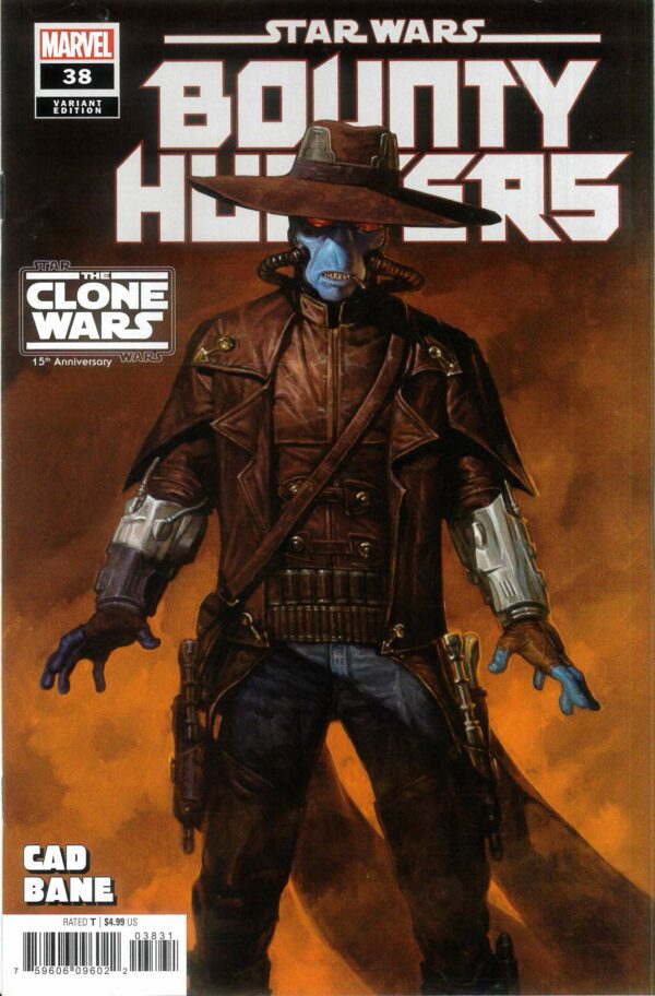 STAR WARS: BOUNTY HUNTERS #36: E.M. Gist Cad Bane Clone Wars 15th Anniversay cover C