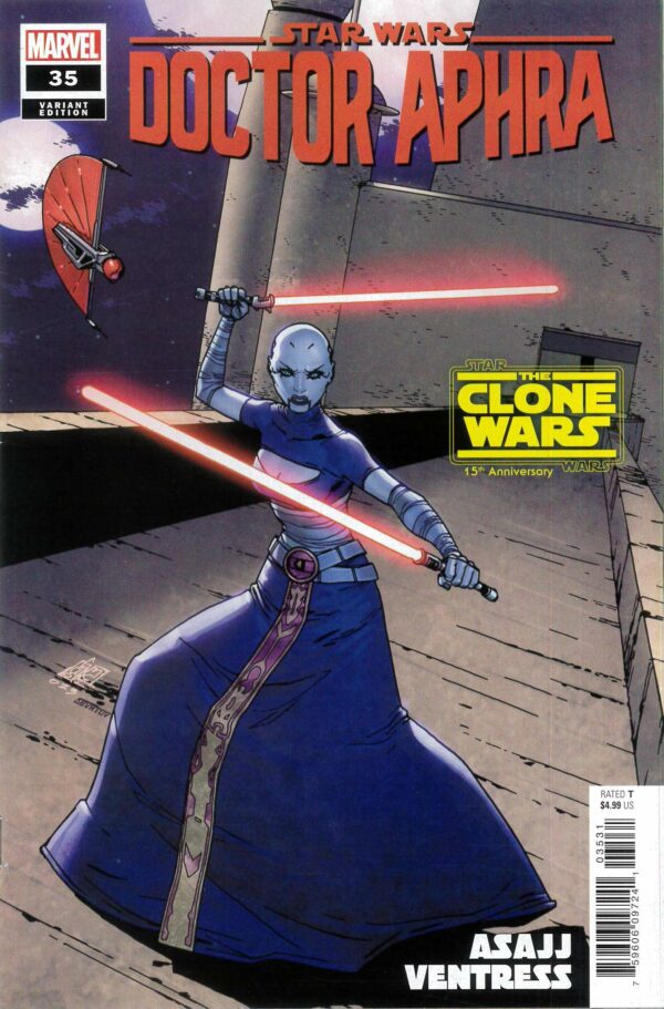 STAR WARS: DOCTOR APHRA (2020 SERIES) #35: Giuseppe Camuncoli Asajj Ventress Clone Wars 15th Ann cvr C