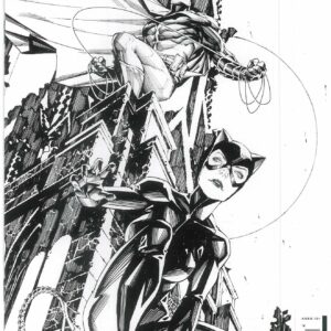 BATMAN/CATWOMAN: GOTHAM WAR: BATTLE LINES #1: Kael Ngu B&W RI cover E