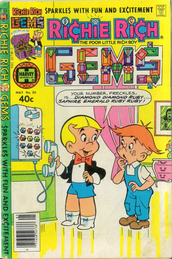 RICHIE RICH GEMS (1974-1982 SERIES) #30: GD/VG