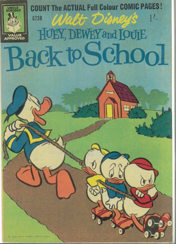 WALT DISNEY’S COMICS GIANT (G SERIES) (1951-1978) #238: Huey, Dewey and Louie Back to School – FN