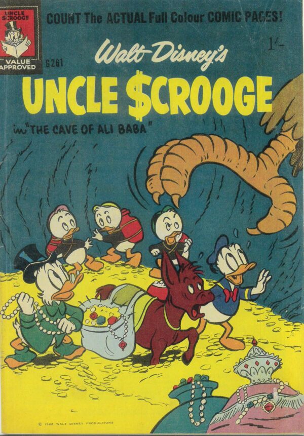 WALT DISNEY’S COMICS GIANT (G SERIES) (1951-1978) #261: Barks: Cave of Ali Baba, Deep Down Going, Great Pop Up FN/VF