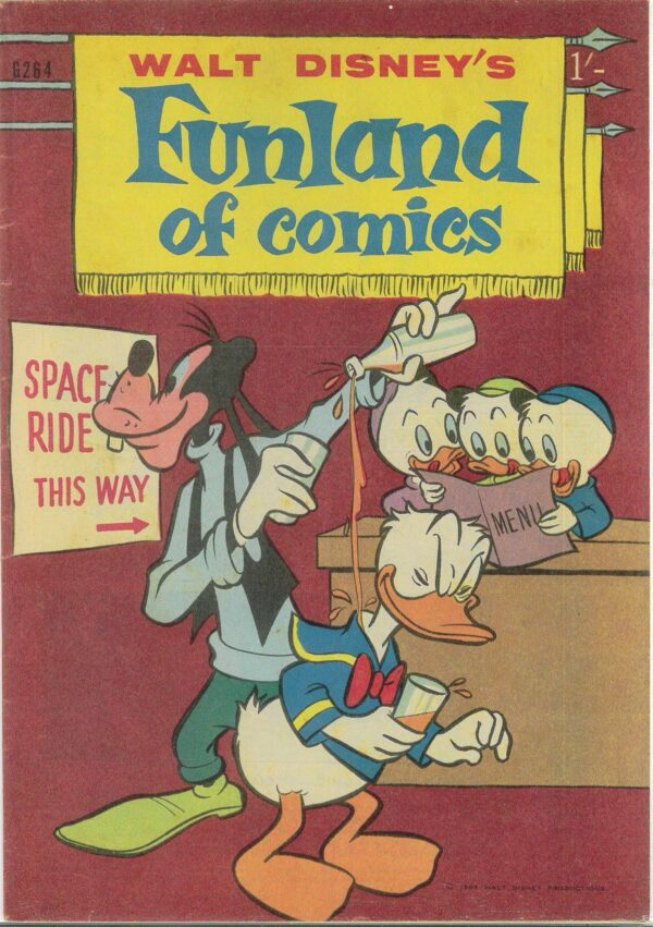 WALT DISNEY’S COMICS GIANT (G SERIES) (1951-1978) #264: Funland of Comics – VF