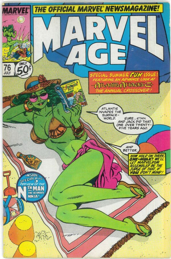 MARVEL AGE #76: Preview Nth Man – NM