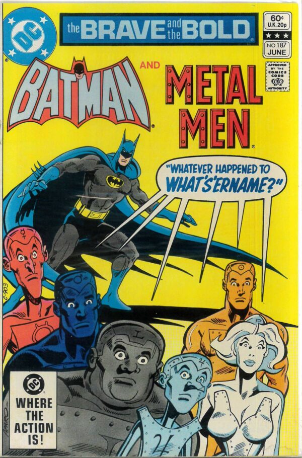BRAVE AND THE BOLD (1955-1983 SERIES) #187: FN/VF: Batman: Metal Men