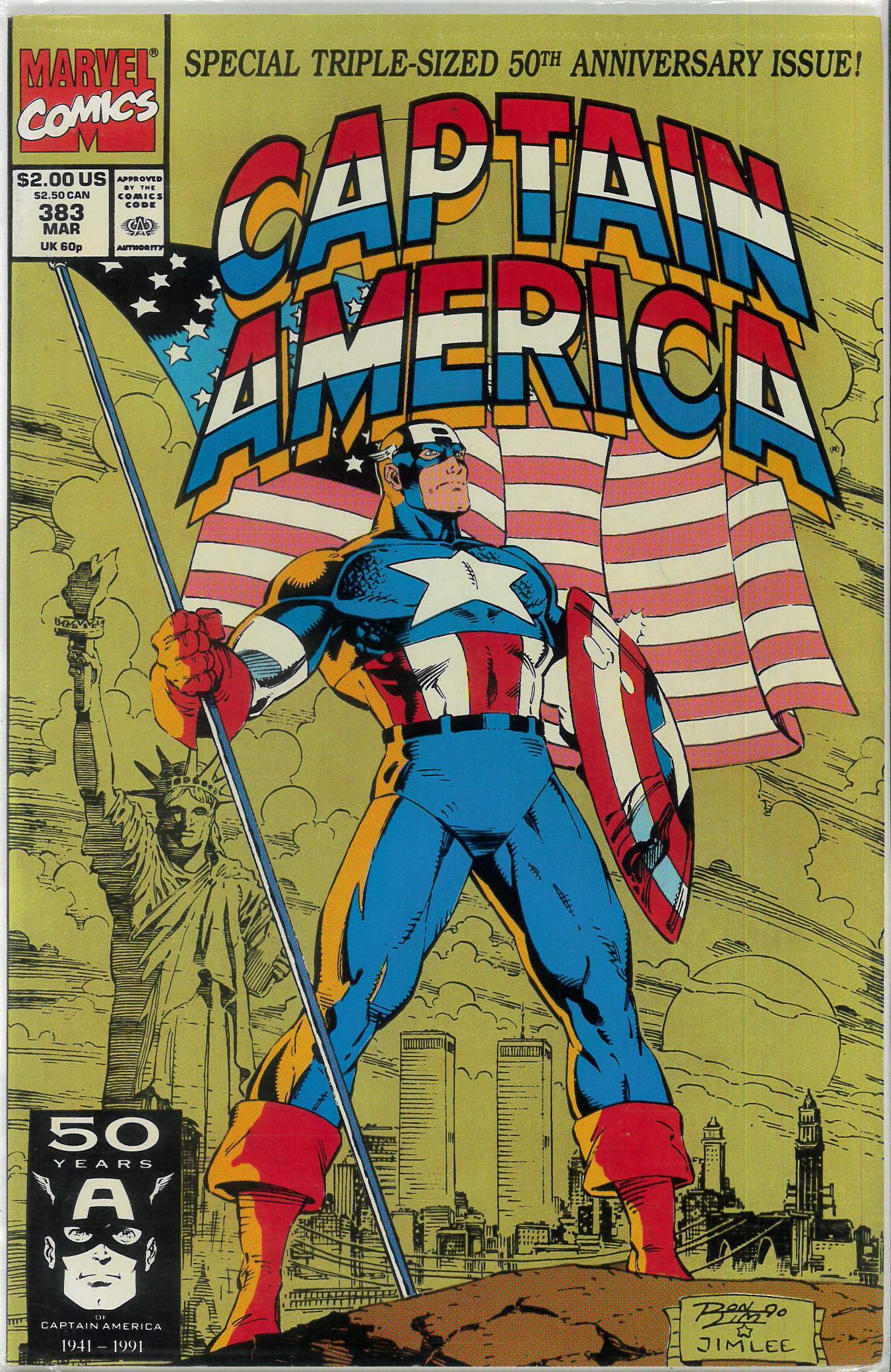 CAPTAIN AMERICA (1968-2023 SERIES) #383: NM CAPTAIN AMERICA (1968-2023 SERIES) #383: NM