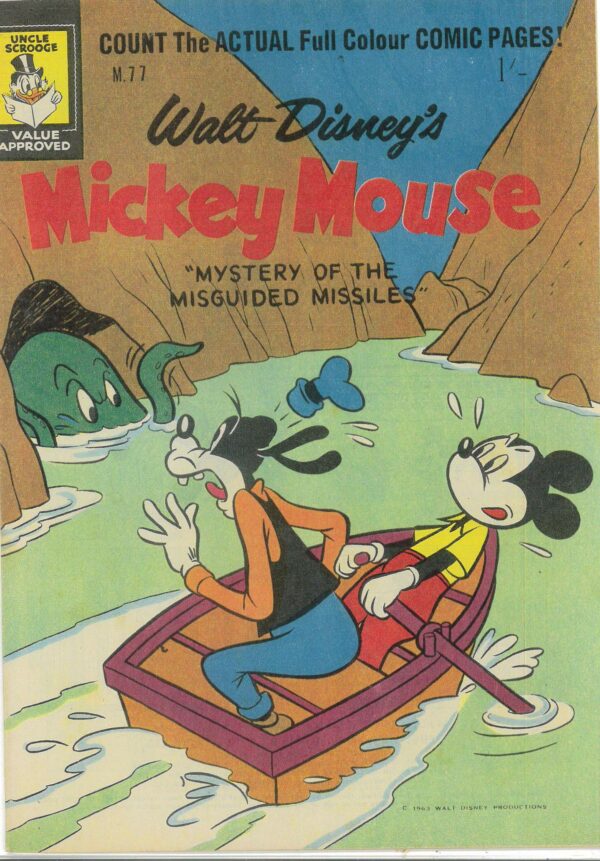 WALT DISNEY’S MICKEY MOUSE (M SERIES) (1956-1978) #77: Mystery of the Misguided Missle – VF/NM