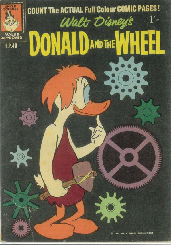 WALT DISNEY’S FILM PREVIEW COMIC (FP) (1953-1977) #40: Donald and the Wheel – GD/VG