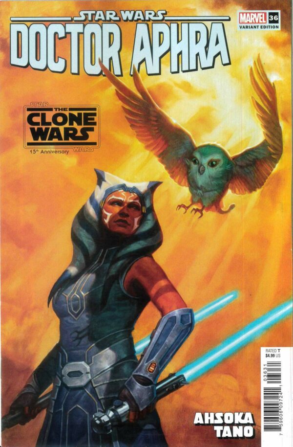 STAR WARS: DOCTOR APHRA (2020 SERIES) #36: E.M. Gist Ahsoka Clone Wars 15th Anniversary cover C